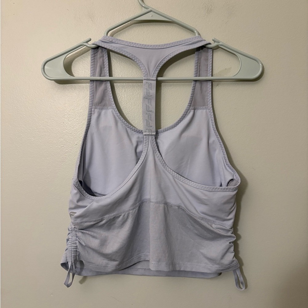 Fabletics Light Blue Cinched Side Racerback Tank … - image 2